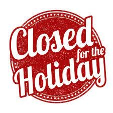 CLOSED for the Thanksgiving Holiday CLOSED for the Thanksgiving Holiday
