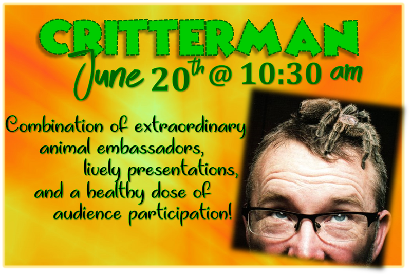 Kids Summer Reading Program: Critterman Kids Summer Reading Program: Critterman