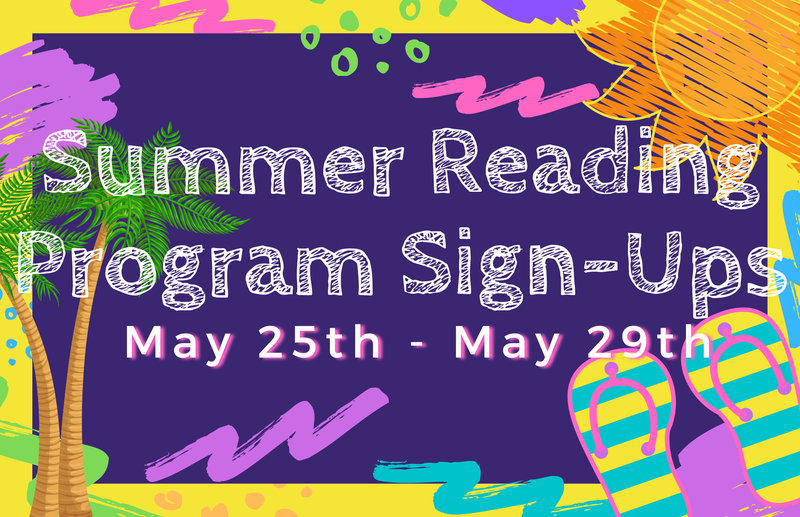 Summer Reading Program Sign-Ups