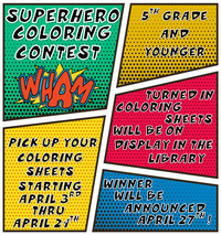 Superhero Coloring Contest