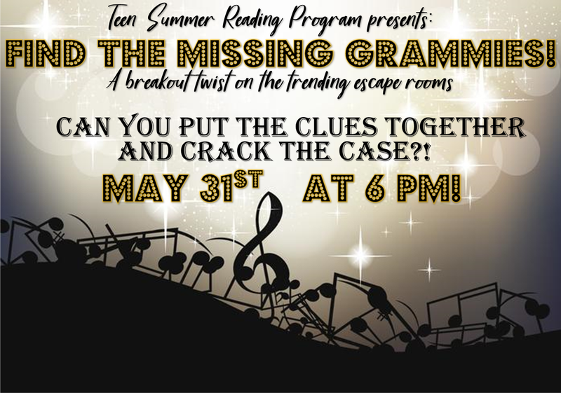 Teen Summer Reading Program: Find the Missing Grammy