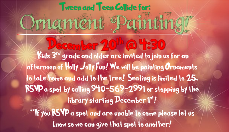 Tween Scene and Teen Night out "Ornament Painting"