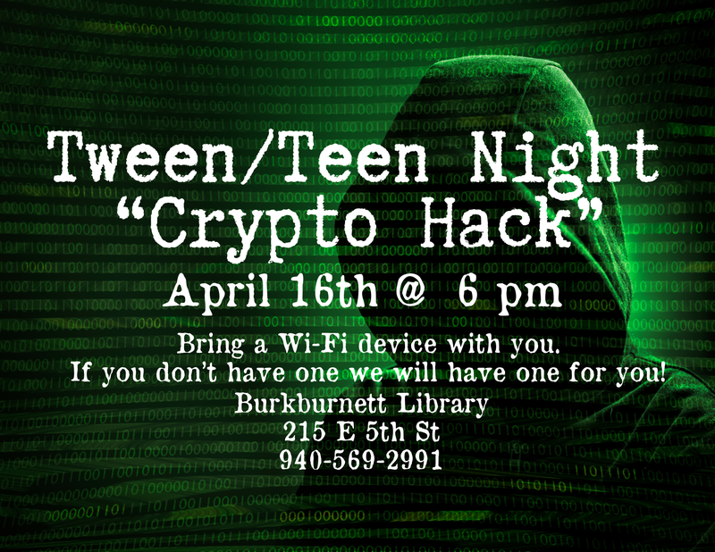 Tween & Teen Night "Crypto Hack Night"