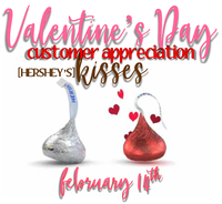 Valentine's Day Customer Appreciation Kisses (Hershey's)